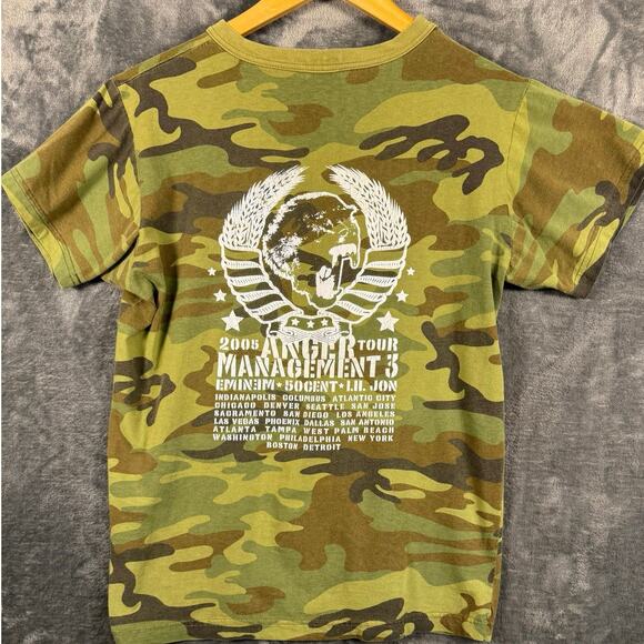 Band x Tee VTG Y2K (05) Anger Management 3 Official Merch Camo T-Shirt Medium - Picture 2 of 8